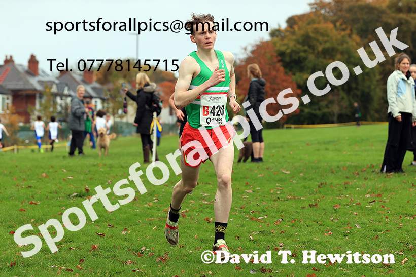 Mens under-17s, 2024 Northern Cross Country Relays, Graves Park, Sheffield.   Photo: David T. Hewitson/Sports for All Pics
